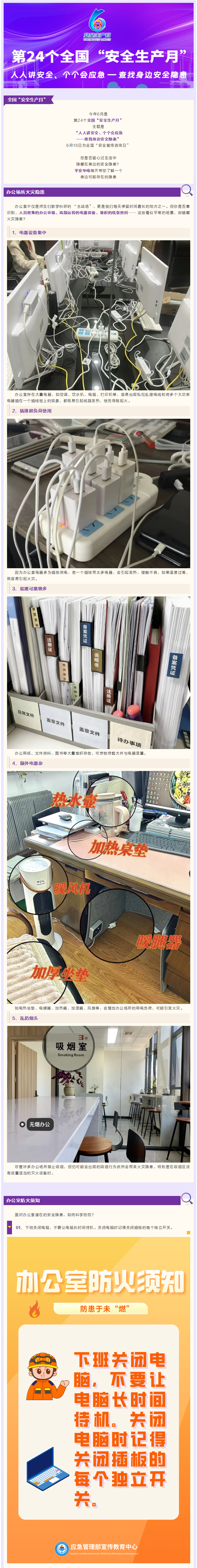 【全国“安全生产月”】查找身边安全隐患——办公室防火安全攻略.png